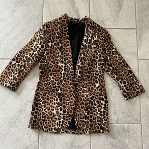 Express leopard print blazer in XS